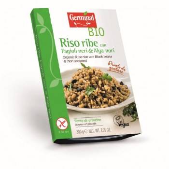 Immagine confezione Riso ribe con Fagioli neri & Alga nori Germinal Bio