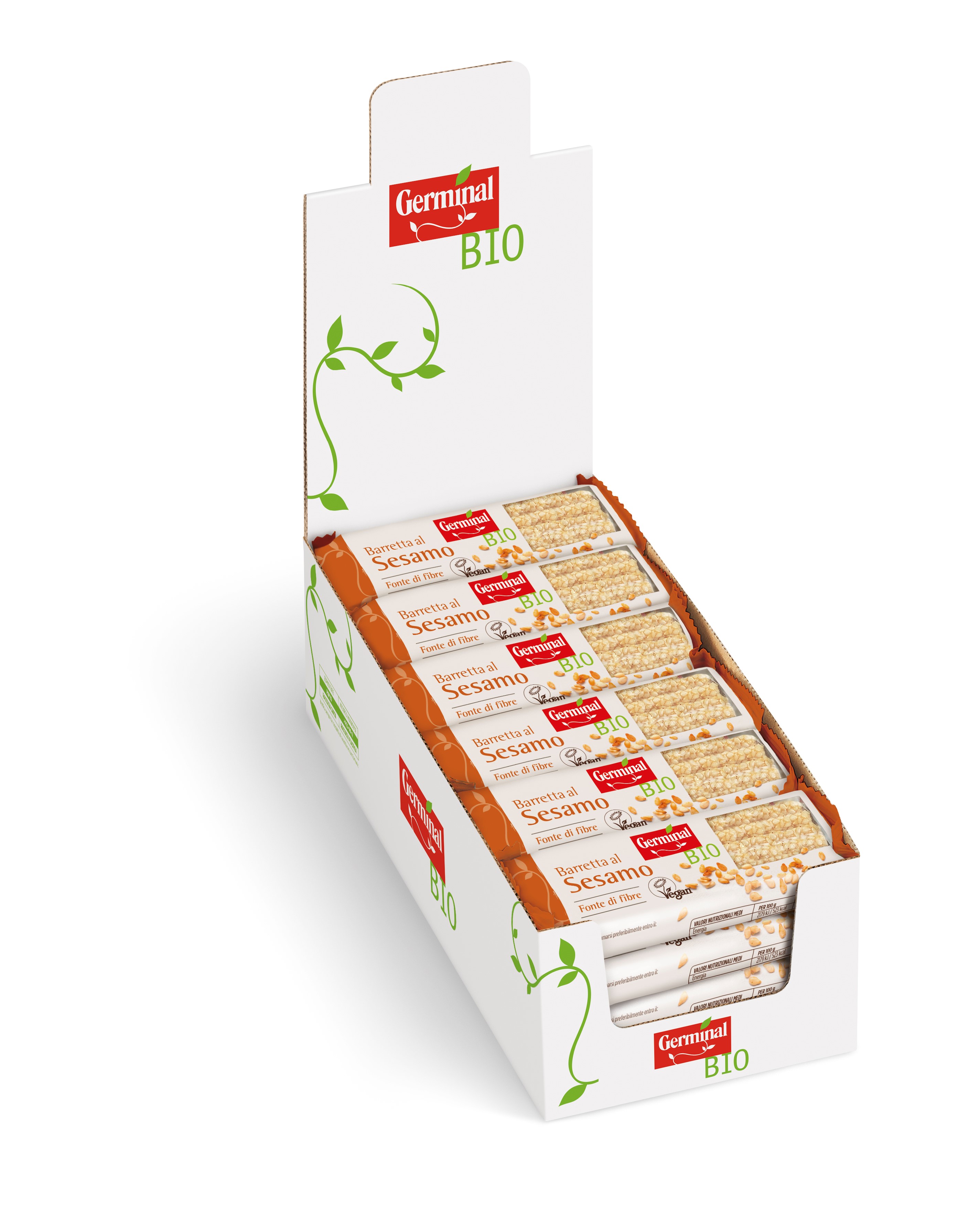 Immagine confezione Barrette al Sesamo Singola (30g) Germinal Bio
