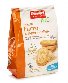 Immagine confezione Biscotti Farro Riso germogliato -30% di zuccheri Germinal Bio