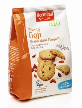 Immagine confezione Biscotti Goji Grano duro Cappelli -30% di zuccheri Germinal Bio