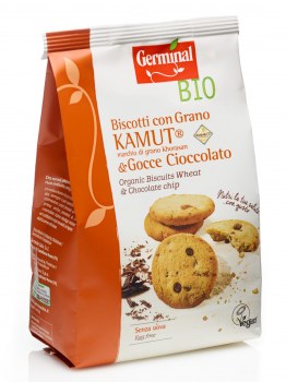 Immagine confezione Biscotti KAMUT® e Gocce di Cioccolato Germinal Bio