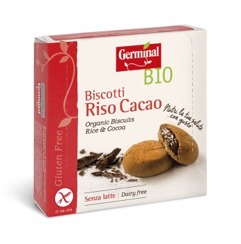 Immagine confezione Biscotti Riso Cacao Senza Glutine Germinal Bio