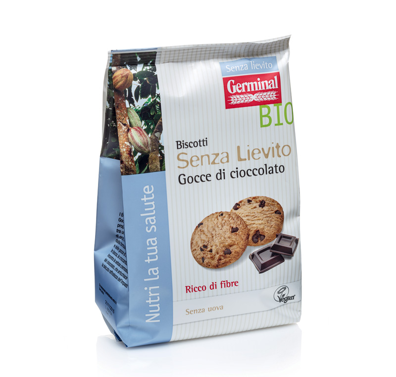 Immagine confezione Biscotti Senza Lievito Gocce di cioccolato Germinal Bio