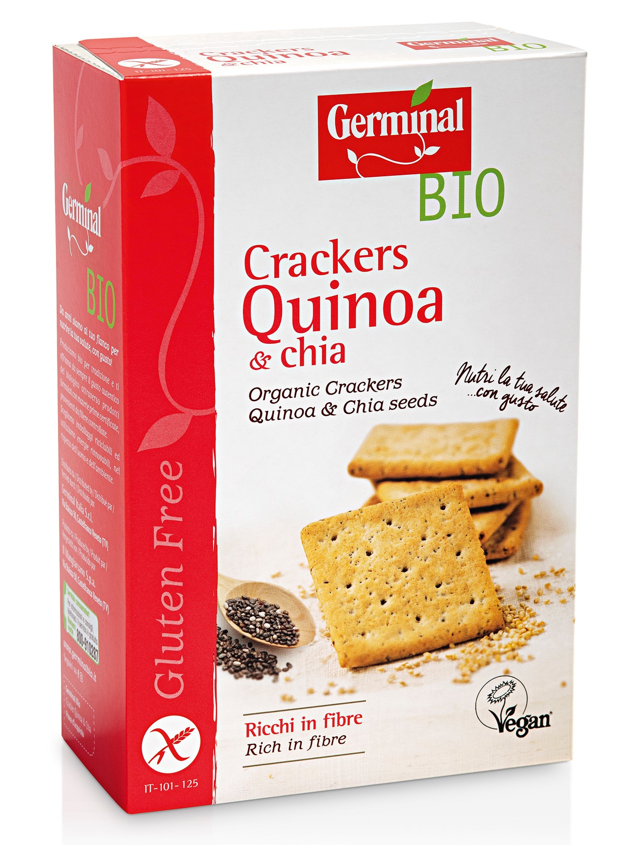 Image:  Crackers Quinoa e Chia Senza Glutine