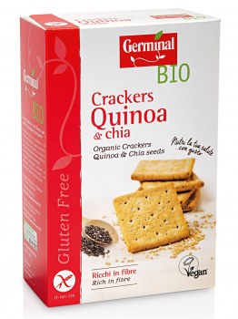 Immagine confezione Crackers Quinoa e Chia Senza Glutine Germinal Bio