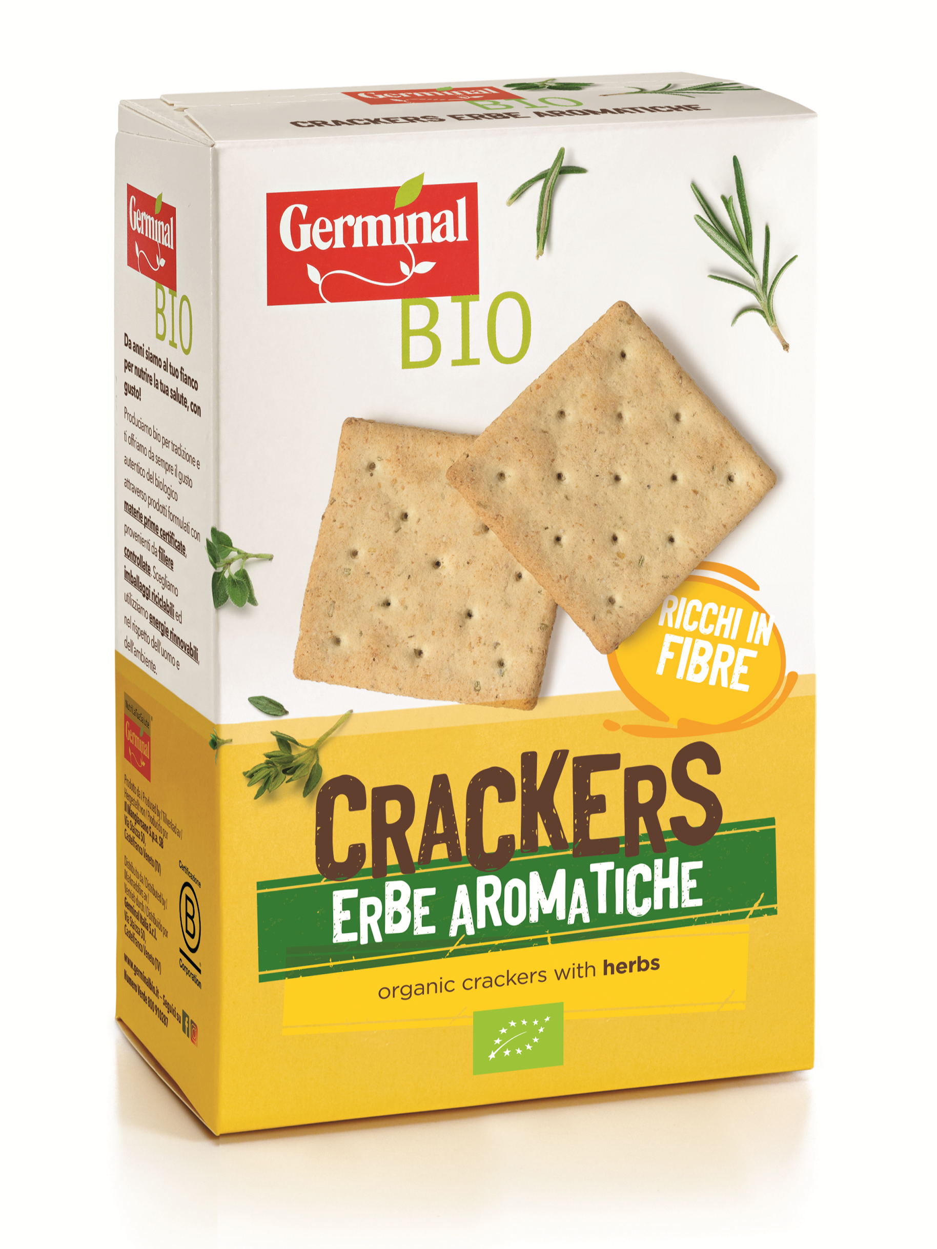 Immagine confezione Crackers Erbe Aromatiche Germinal Bio