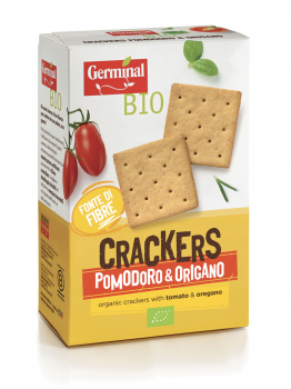 Immagine confezione Crackers Pomodoro e Origano Germinal Bio