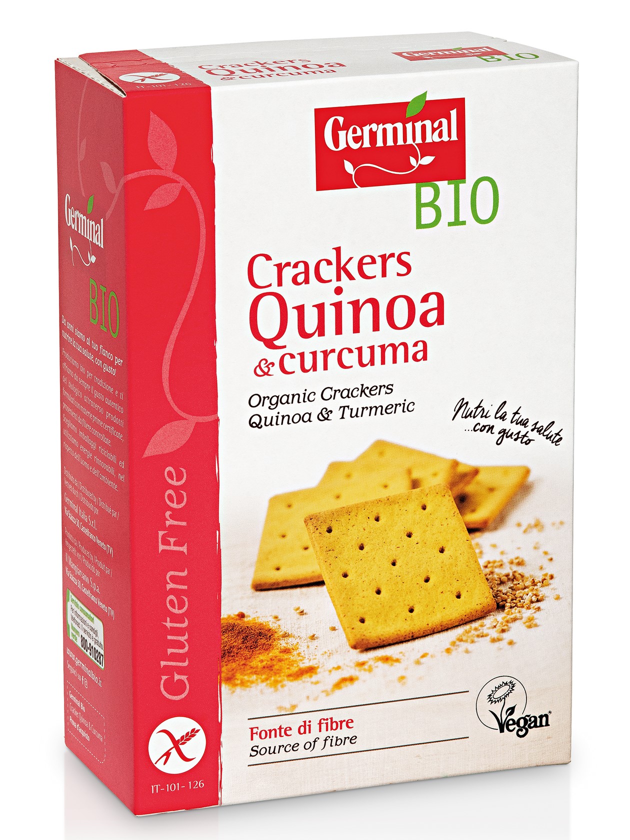 Image:  Crackers Quinoa e Curcuma Senza Glutine