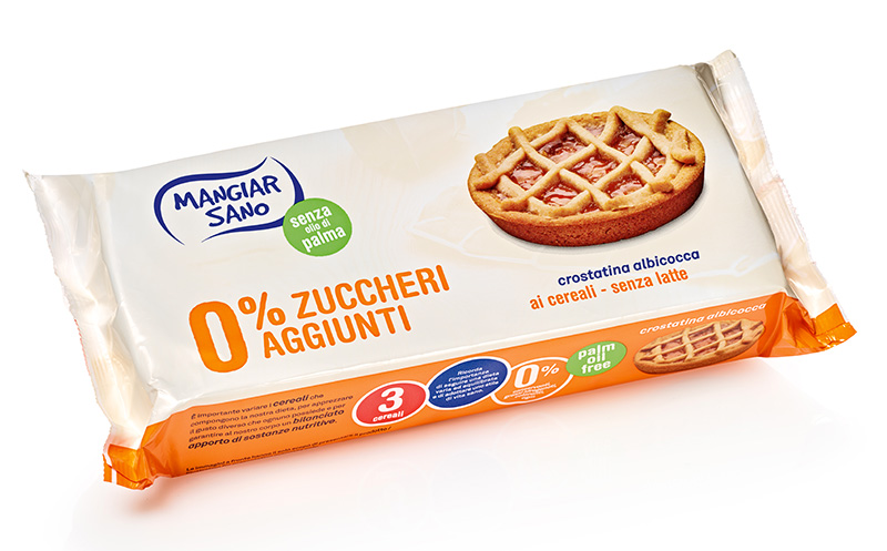 Immagine confezione Crostatina all'albicocca 0% zuccheri aggiunti Germinal Bio