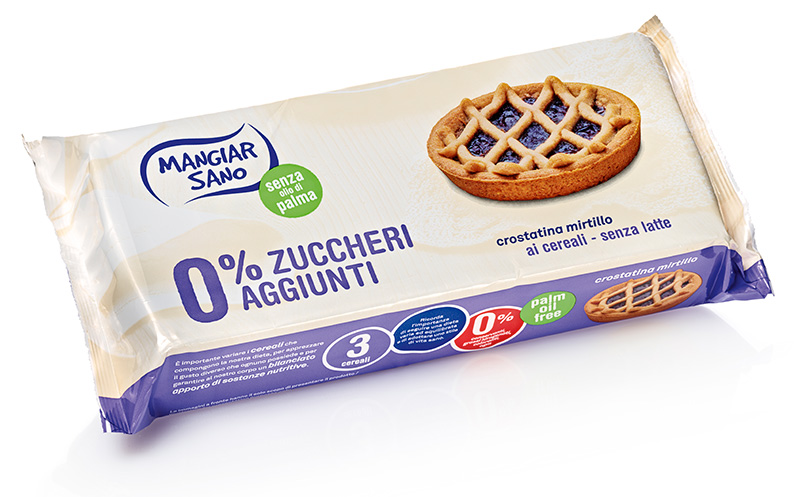 Immagine confezione Crostatina al mirtillo 0% zuccheri aggiunti Germinal Bio