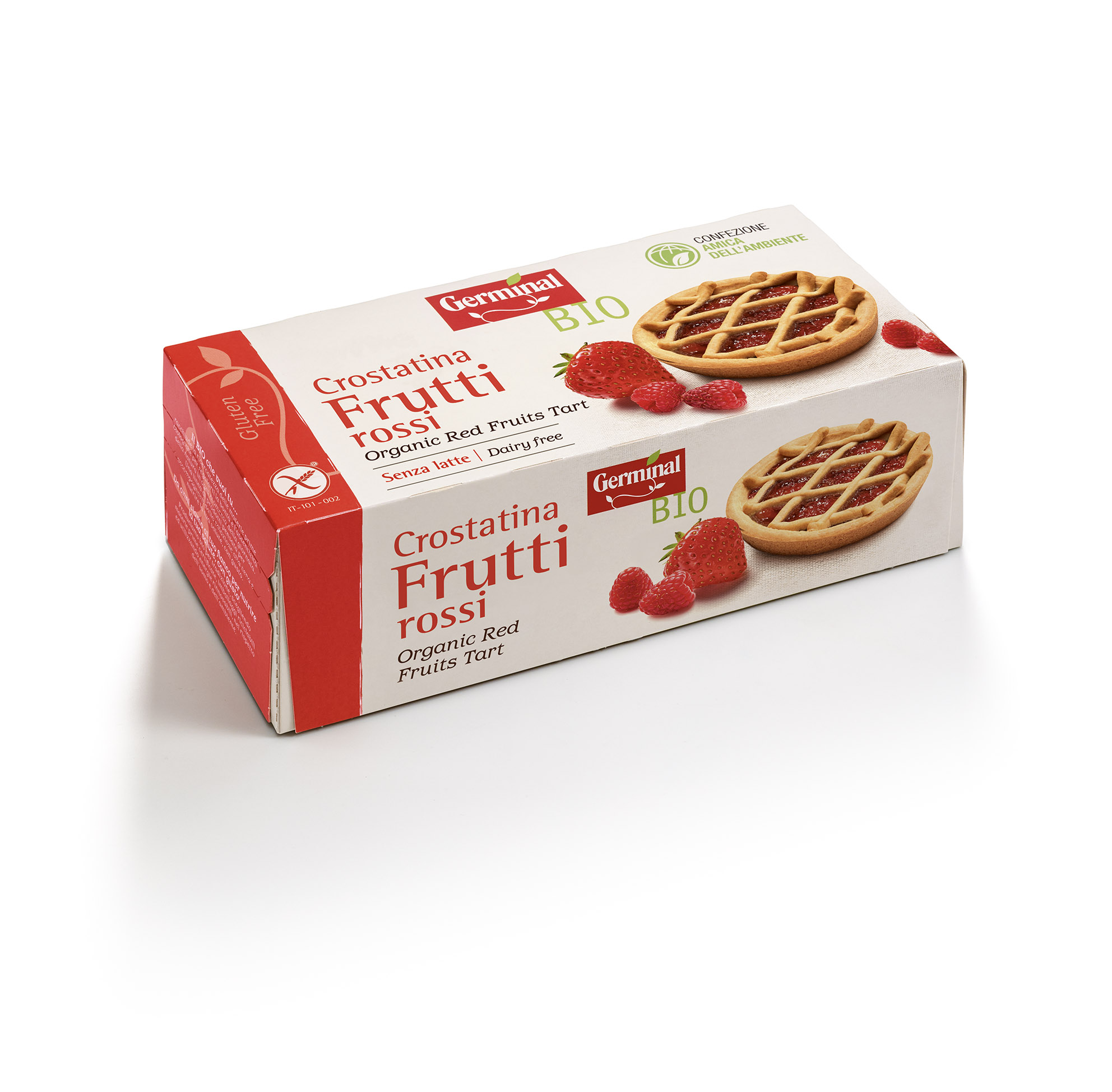 Immagine confezione Crostatina Frutti Rossi Senza Glutine Germinal Bio