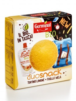 Immagine confezione Duo Snack Tortino Limone e Frullà Mela Germinal Bio