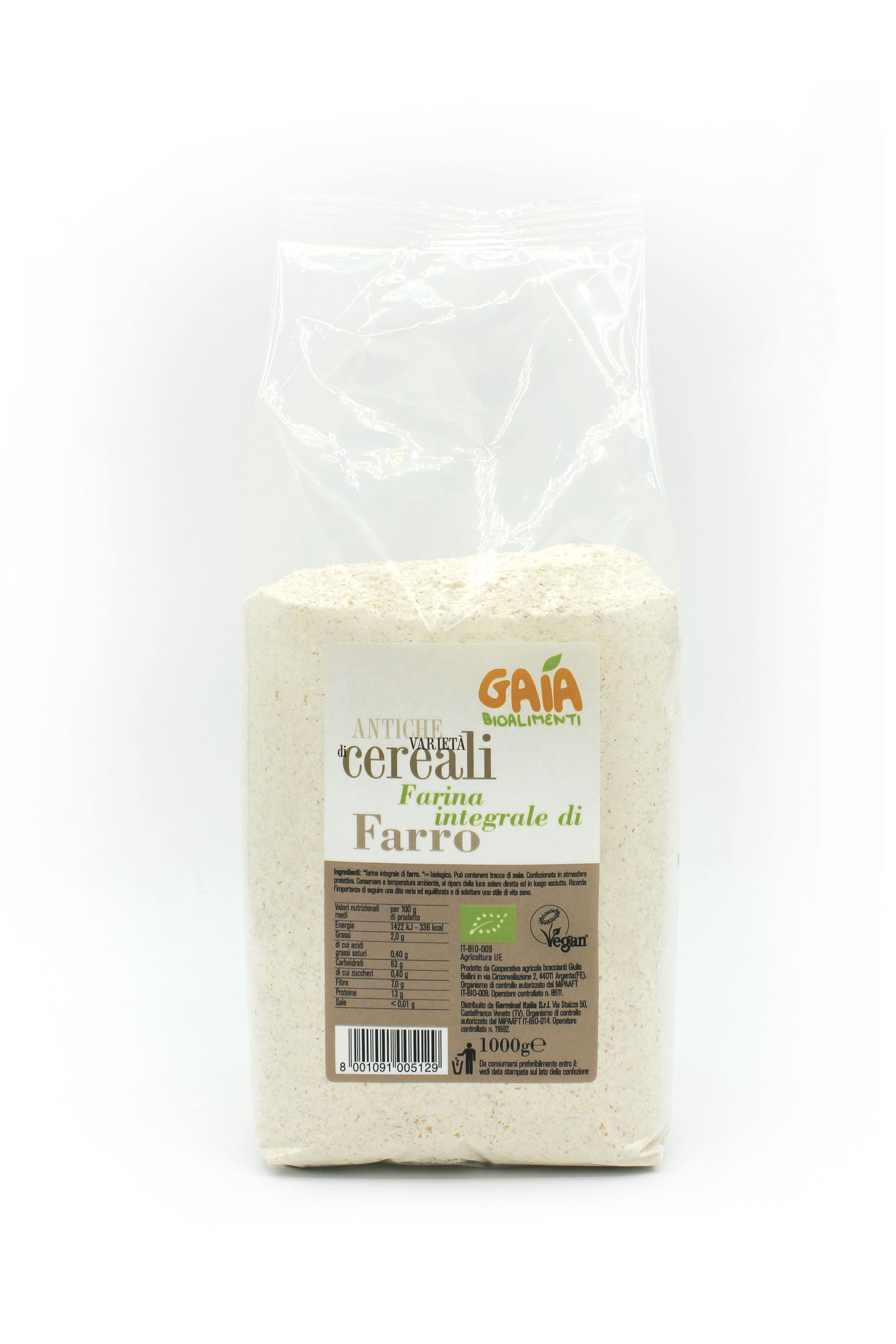Immagine confezione Farina di Farro Integrale - GAIA BIO Germinal Bio