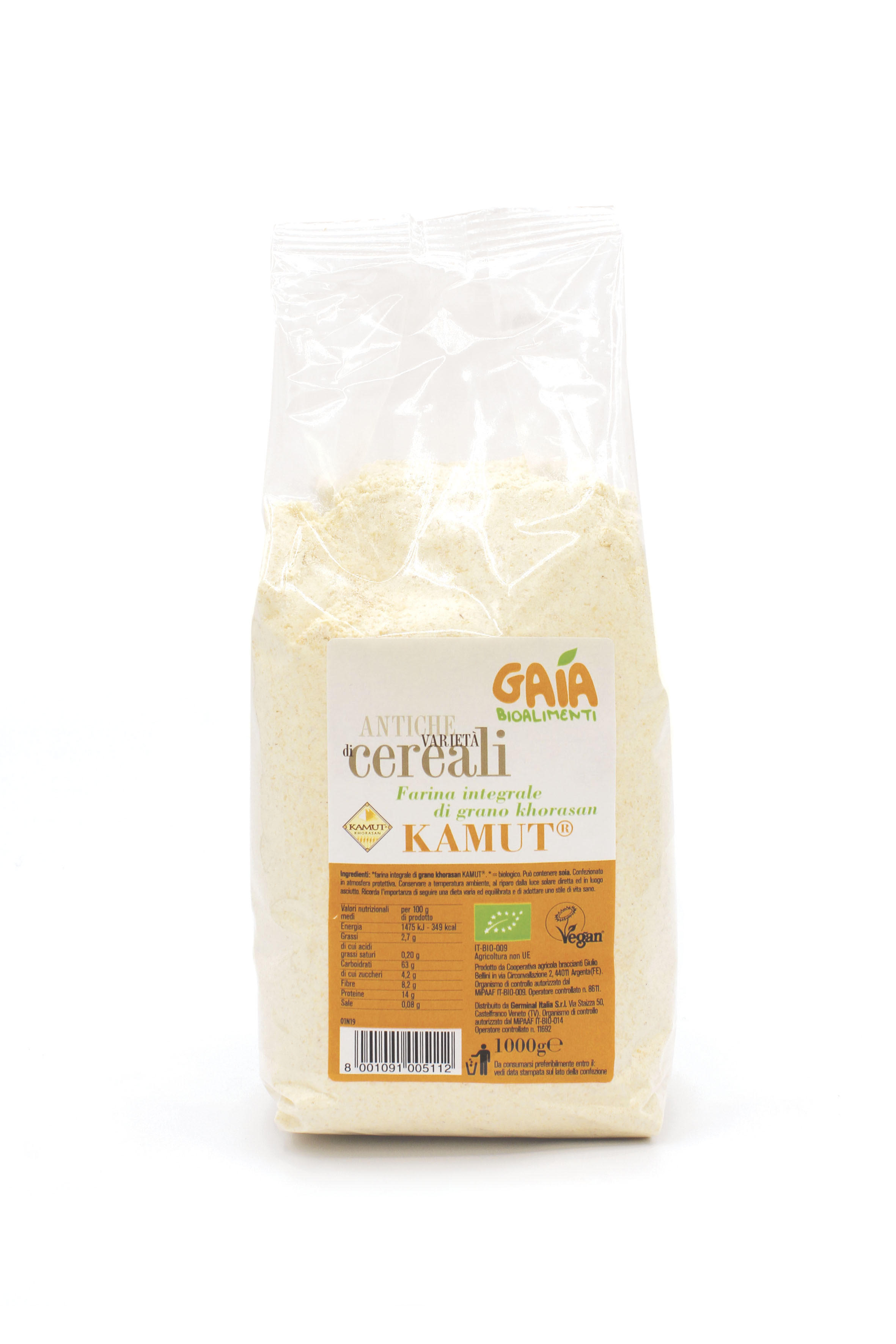 Immagine confezione Farina di grano khorasan KAMUT® - GAIA BIO Germinal Bio