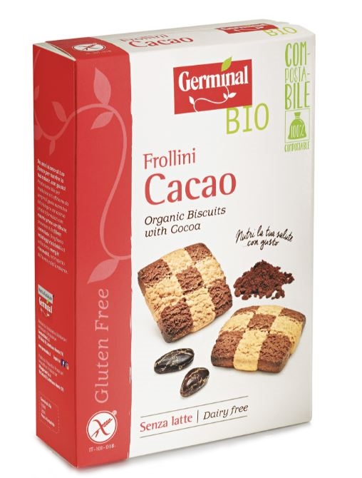 Immagine confezione Frollini Cacao Senza Glutine Germinal Bio