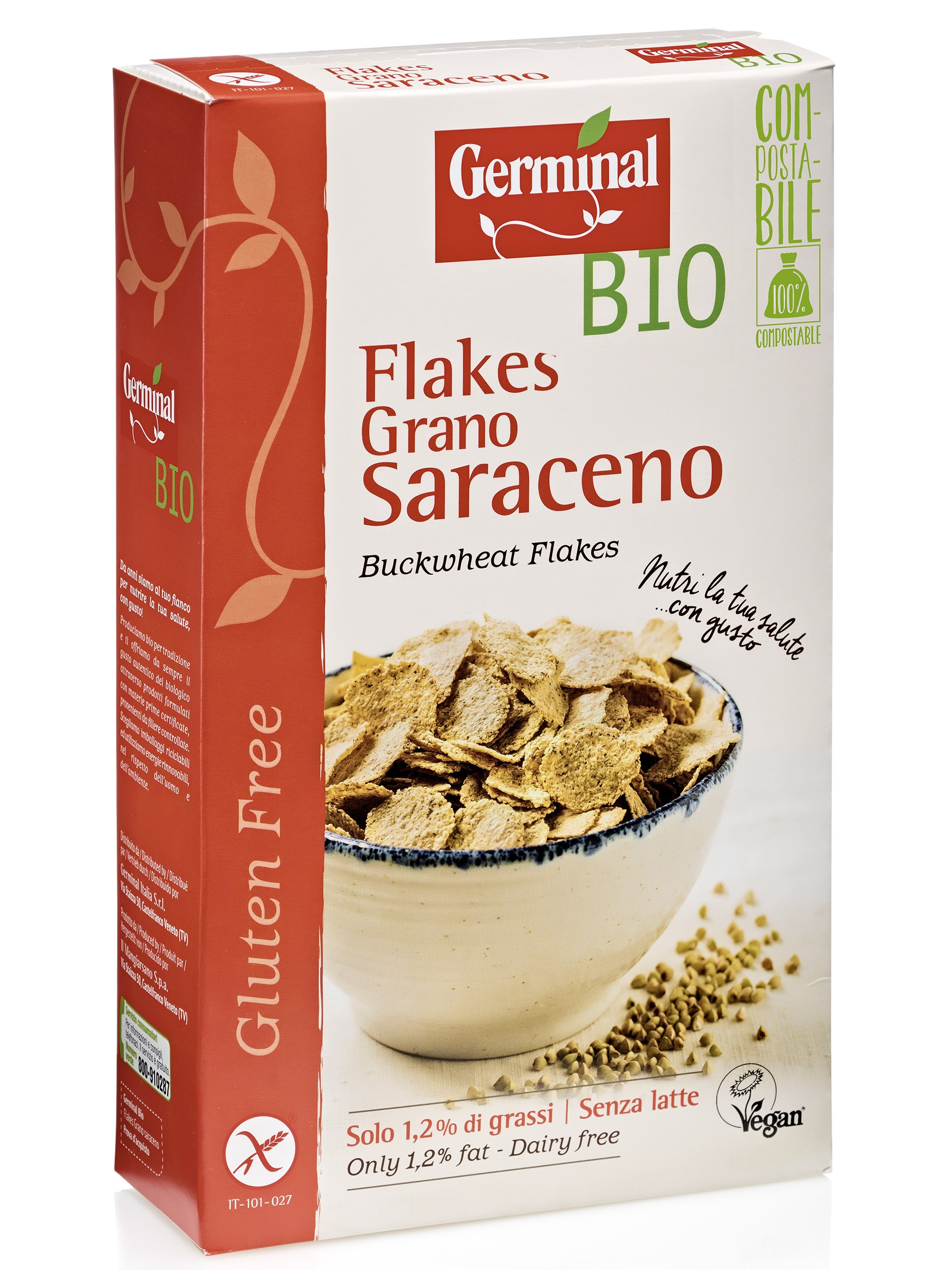 Immagine confezione Flakes Grano Saraceno Senza Glutine Germinal Bio