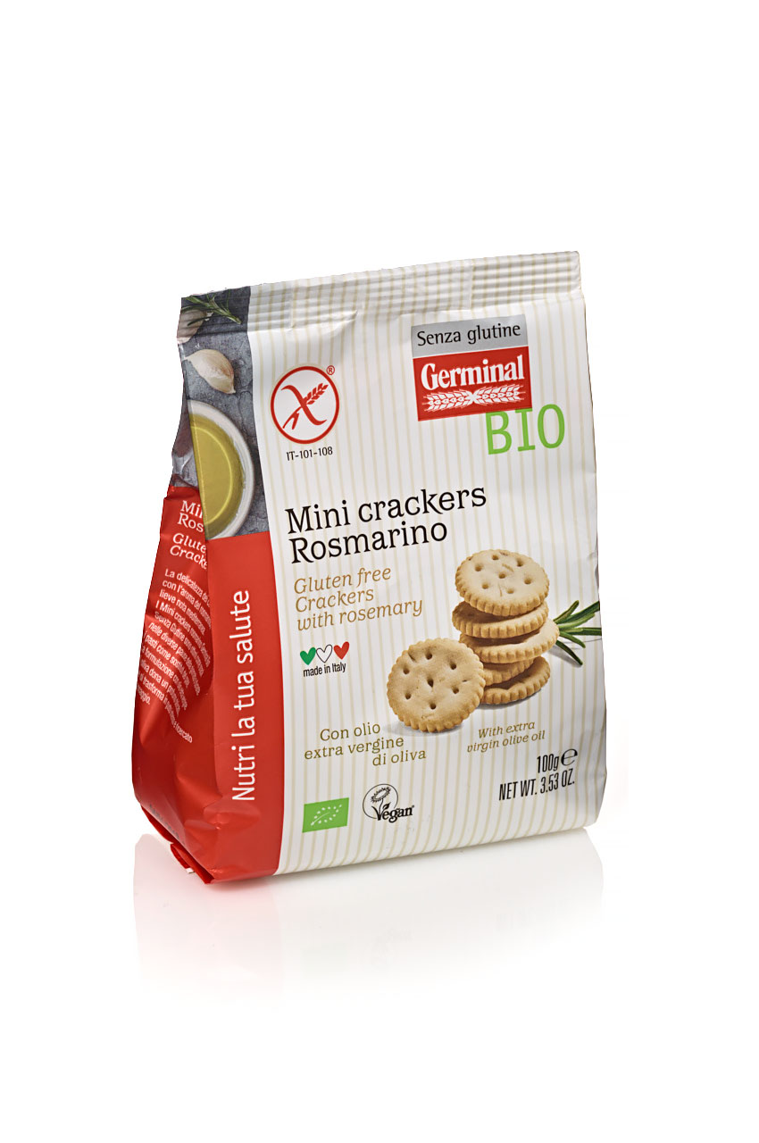 Immagine confezione Mini crackers Rosmarino Germinal Bio