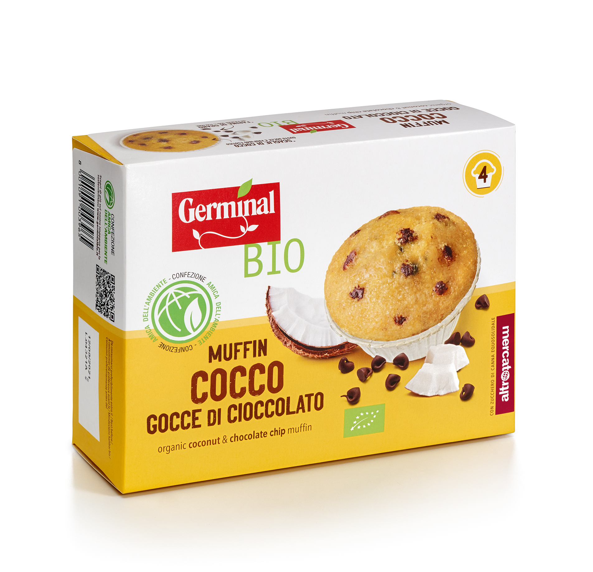 Immagine confezione Muffin Cocco Gocce di Cioccolato Germinal Bio