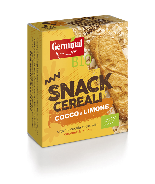 Immagine confezione Snack Cereali Cocco e Limone Germinal Bio