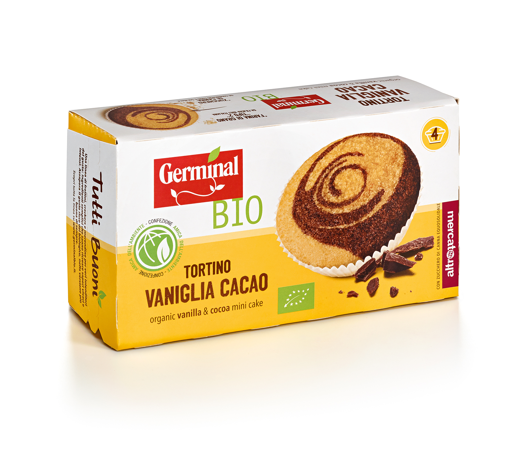 Immagine confezione Tortino Vaniglia Cacao Germinal Bio