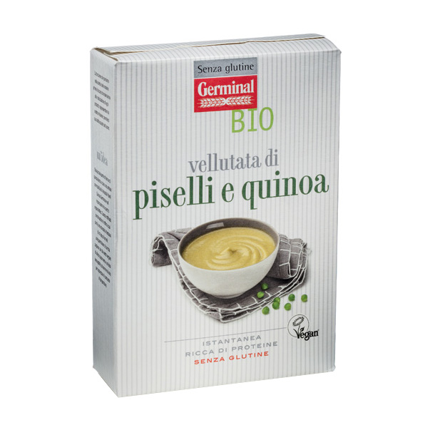 Immagine confezione Vellutata di piselli e quinoa Senza glutine Germinal Bio