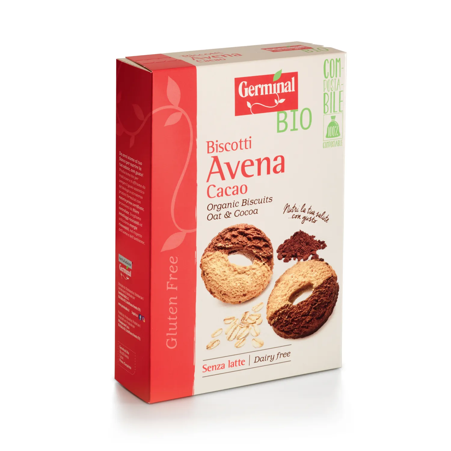 Biscotti Avena Cacao Senza Glutine