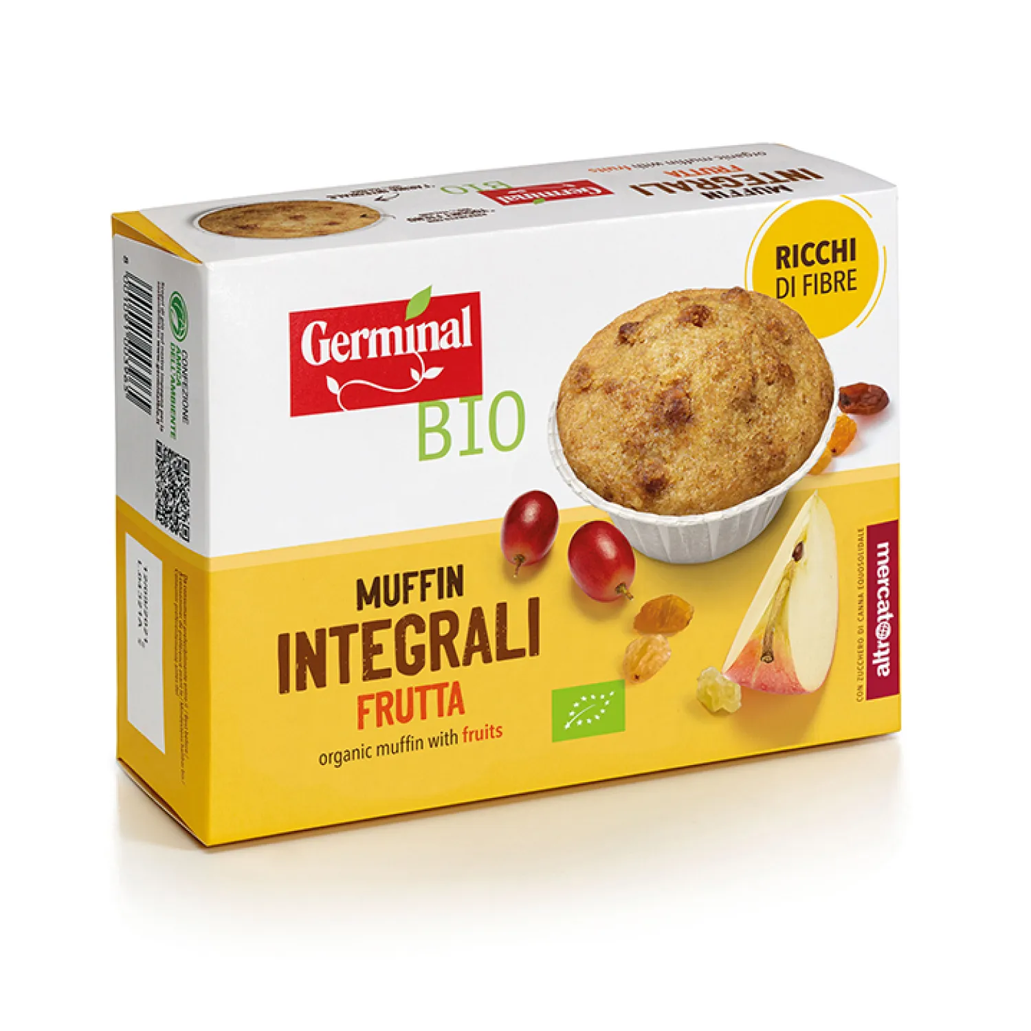 Muffin Integrale con Frutta