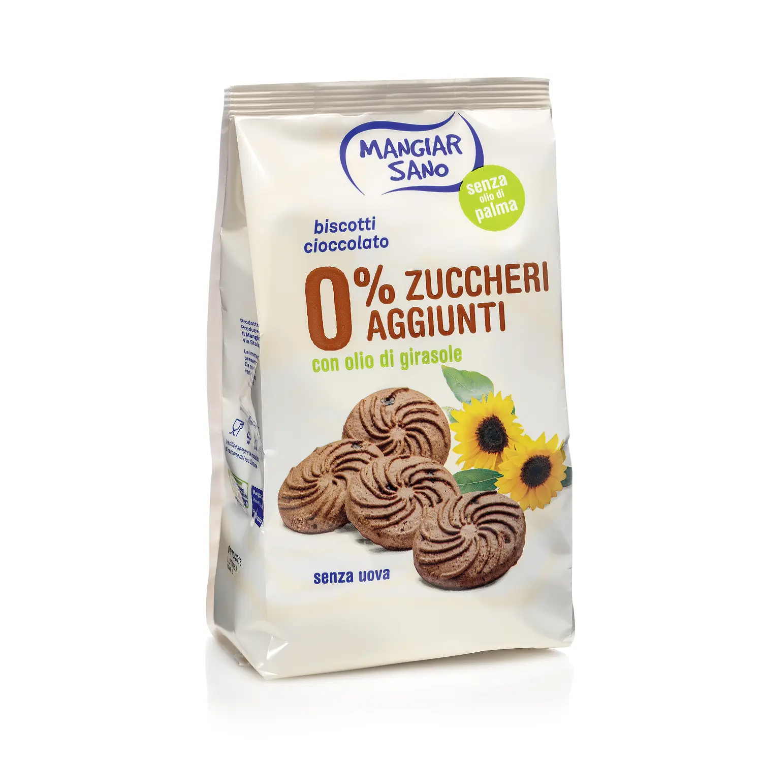 Biscotti al cioccolato 0% zuccheri aggiunti
