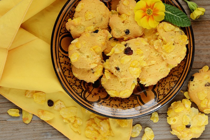 Biscotti Rose del deserto, provale con i Flakes Amaranto